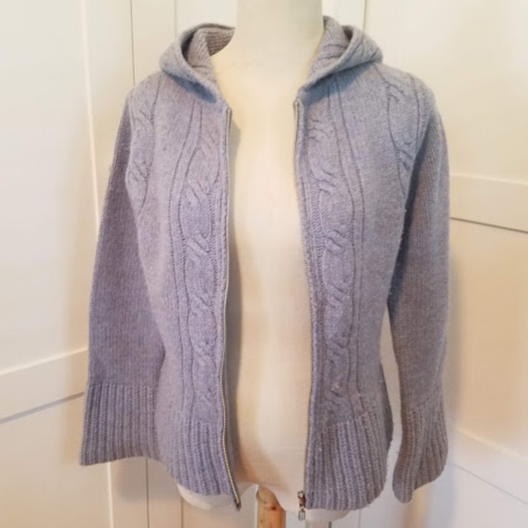 J. Crew Wool Hooded cardigan (PXS) - Picture 4 of 7